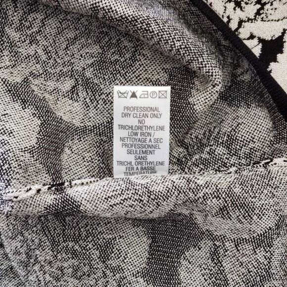 ZAC Zac Posen Floral Sleeveless Fitted Stretchy Knit Dress Women's Size Small - Picture 7 of 7